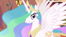 Size: 1016x575 | Tagged: safe, screencap, character:princess celestia, species:alicorn, species:pony, solo