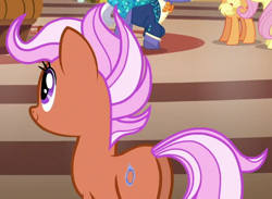 Size: 518x379 | Tagged: safe, screencap, character:applejack, character:fiery fricket, character:fluttershy, character:gladmane, species:earth pony, species:pegasus, species:pony, species:unicorn, episode:viva las pegasus, g4, my little pony: friendship is magic, background pony, cropped, female, las pegasus resident, mare, plot, solo focus