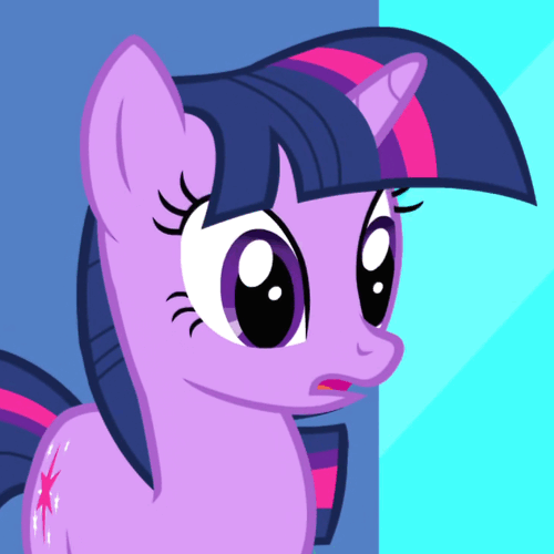 Size: 500x500 | Tagged: safe, screencap, character:twilight sparkle, character:twilight sparkle (unicorn), species:pony, species:unicorn, episode:friendship is magic, g4, my little pony: friendship is magic, animated, blinking, gif, solo