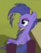 Size: 136x176 | Tagged: safe, screencap, character:thunderstruck, species:pegasus, species:pony, episode:top bolt, g4, my little pony: friendship is magic, animated, bubblegum, cropped, female, filly, food, gif, gum, sister, solo