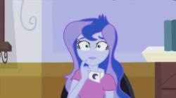 Size: 1100x618 | Tagged: safe, screencap, character:princess luna, character:vice principal luna, episode:photo finished, g4, my little pony:equestria girls, female, luna's office, solo, vice principal luna