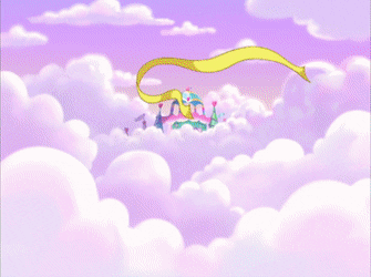 Size: 335x250 | Tagged: safe, screencap, character:whistle wishes, species:pony, episode:the runaway rainbow, g3, animated, crystal princess, gif, ribbon