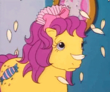 Size: 366x306 | Tagged: safe, screencap, character:bon bon (g1), episode:too sick to notice, g1, my little pony tales, animated