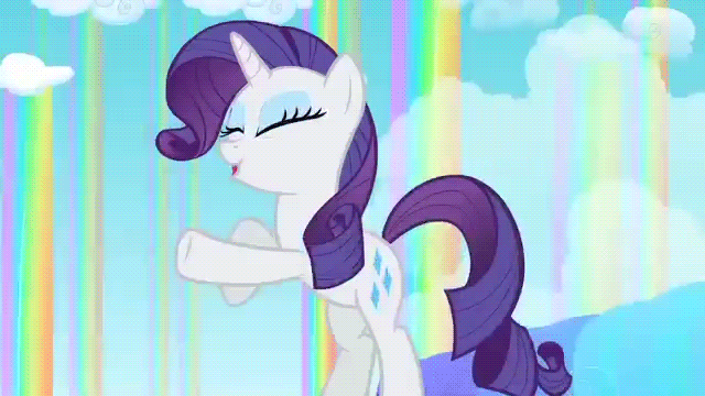 Size: 640x360 | Tagged: safe, screencap, character:rarity, episode:sleepless in ponyville, g4, my little pony: friendship is magic, animated, hoofy-kicks