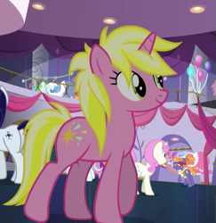 Size: 595x613 | Tagged: safe, screencap, character:frazzle rock, character:moonlight raven, character:north point, character:sunshine smiles, character:twinkleshine, species:pony, species:unicorn, episode:canterlot boutique, g4, my little pony: friendship is magic, background pony, female, mare, solo focus
