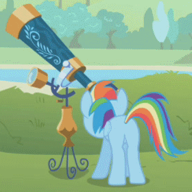 Size: 280x280 | Tagged: safe, screencap, character:rainbow dash, species:pony, episode:griffon the brush-off, animated, butt shake, cute, dashabetes, female, hnnng, mare, plot, solo, tail wag, wiggle