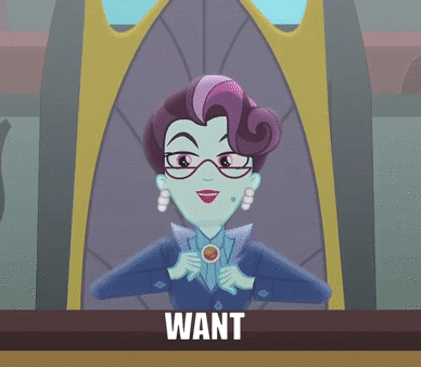 Size: 388x338 | Tagged: safe, screencap, character:principal abacus cinch, equestria girls:friendship games, g4, my little pony:equestria girls, animated, cinchabetes, cute, gif, solo, want
