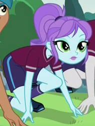 Size: 452x596 | Tagged: safe, screencap, character:crystal lullaby, episode:pinkie spy, g4, my little pony:equestria girls, carlos thunderbolt, cropped, solo focus, track starr