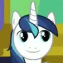 Size: 512x512 | Tagged: safe, screencap, character:shining armor, species:pony, species:unicorn, episode:celestial advice, g4, my little pony: friendship is magic, c:, cropped, looking at you, needs more jpeg, smiling, twily face