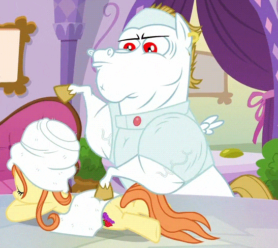 Size: 547x487 | Tagged: safe, screencap, character:bulk biceps, character:ocean dream, species:pony, episode:all bottled up, g4, my little pony: friendship is magic, animated, gif, map, massage