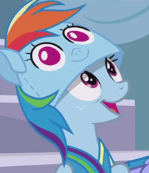 Size: 411x477 | Tagged: safe, screencap, character:windy whistles, species:pony, episode:parental glideance, g4, my little pony: friendship is magic, clothing, cute, freckles, hat, solo, windybetes