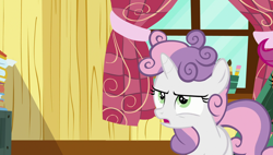 Size: 1920x1090 | Tagged: safe, screencap, character:sweetie belle, species:pony, episode:forever filly, g4, my little pony: friendship is magic, messy mane, solo