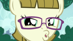 Size: 1920x1090 | Tagged: safe, screencap, character:zipporwhill, species:pegasus, species:pony, episode:forever filly, g4, my little pony: friendship is magic, duckface, female, filly, glasses, jewelry, mare, solo, tiara