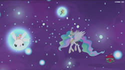 Size: 1920x1080 | Tagged: safe, screencap, character:angel bunny, character:daring do, character:fluttershy, character:princess celestia, species:alicorn, species:pony, episode:a royal problem, g4, my little pony: friendship is magic, dream orbs, dream realm, dream walker celestia, female, mare