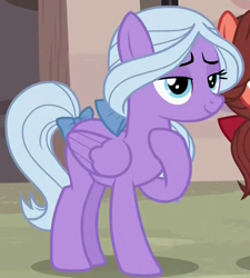 Size: 730x812 | Tagged: safe, screencap, character:fond feather, species:pony, episode:hard to say anything, g4, my little pony: friendship is magic, cropped, lidded eyes