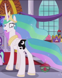 Size: 705x880 | Tagged: safe, screencap, character:princess celestia, species:pony, episode:a royal problem, g4, my little pony: friendship is magic, cropped, female, mare, plot, swapped cutie marks