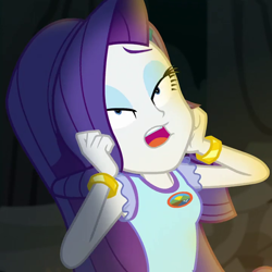 Size: 720x720 | Tagged: safe, screencap, character:rarity, equestria girls:legend of everfree, g4, my little pony:equestria girls, cropped, solo