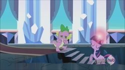 Size: 1280x720 | Tagged: safe, screencap, character:spike, character:twilight sparkle, episode:the crystal empire, g4, my little pony: friendship is magic