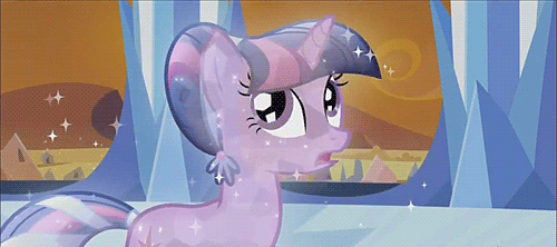Size: 500x222 | Tagged: safe, screencap, character:twilight sparkle, character:twilight sparkle (unicorn), species:pony, species:unicorn, episode:the crystal empire, g4, my little pony: friendship is magic, animated, crystal empire, crystallized, female, mare, solo