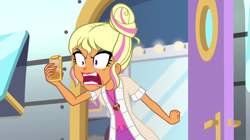 Size: 1280x718 | Tagged: safe, screencap, equestria girls:movie magic, g4, my little pony:equestria girls, cellphone, chestnut magnifico, phone, solo, yelling