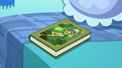 Size: 1920x1080 | Tagged: safe, screencap, character:daring do, episode:leaping off the page, eqg summertime shorts, g4, my little pony:equestria girls, belt, book, book cover, boots, clothing, cover, hat, midriff, miniskirt, pith helmet, shoes, skirt, vine
