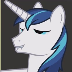 Size: 1079x1078 | Tagged: safe, screencap, character:shining armor, species:pony, species:unicorn, episode:a flurry of emotions, g4, my little pony: friendship is magic, bust, cropped, cute, lip bite, male, portrait, shining adorable, solo, stallion