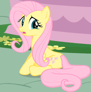 Size: 300x303 | Tagged: safe, screencap, character:fluttershy, species:pegasus, species:pony, episode:a bird in the hoof, g4, my little pony: friendship is magic, animated, blinking, crying, cute, female, gif, mare, moe, sitting, solo