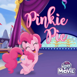 Size: 270x270 | Tagged: safe, official, screencap, character:applejack, character:pinkie pie, species:pony, species:seapony (g4), my little pony: the movie (2017), animated, eyes closed, gif, happy, jumping, my little pony logo, pronking, seaponified, seapony applejack, seapony pinkie pie, smiling, species swap, swimming, that pony sure does love being a seapony, transformation