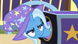 Size: 1920x1080 | Tagged: safe, screencap, character:trixie, episode:uncommon bond, g4, my little pony: friendship is magic, solo, unamused