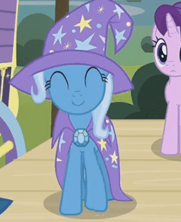 Size: 261x320 | Tagged: safe, screencap, character:starlight glimmer, character:trixie, episode:uncommon bond, g4, my little pony: friendship is magic, animated, cute, diatrixes, gif, horses doing horse things, solo focus, stomping