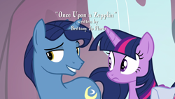 Size: 1920x1080 | Tagged: safe, screencap, character:night light, character:twilight sparkle, character:twilight sparkle (alicorn), species:alicorn, species:pony, episode:once upon a zeppelin, g4, my little pony: friendship is magic, credits, misspelling