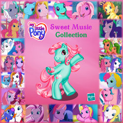 Size: 762x762 | Tagged: safe, screencap, character:cheerilee (g3), character:cotton candy (g3), character:heart bright, character:kimono, character:lily lightly, character:minty, character:pinkie pie (g3), character:puzzlemint, character:rainbow dash (g3), character:rarity (g3), character:razzaroo, character:sky wishes, character:sparkleworks, character:spike (g3), character:star catcher, character:star flight, character:storybelle, character:sunny daze (g3), character:sweetberry, character:thistle whistle, character:triple treat, character:wysteria, character:zipzee, species:breezies, species:dragon, species:earth pony, species:pegasus, species:pony, species:unicorn, episode:a charming birthday, episode:a very minty christmas, episode:come back lily lightly, episode:dancing in the clouds, episode:friends are never far away, episode:greetings from unicornia, episode:pinkie pie and the ladybug jamboree, episode:positively pink, episode:the princess promenade, episode:the runaway rainbow, episode:two for the sky, g3, a very pony place, album cover, applejack (g3)
