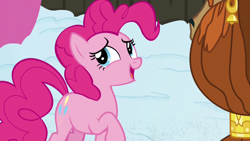 Size: 1280x720 | Tagged: safe, screencap, character:pinkie pie, character:prince rutherford, species:pony, species:yak, episode:not asking for trouble, g4, my little pony: friendship is magic