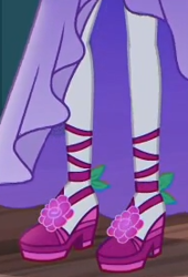 Size: 188x276 | Tagged: safe, screencap, character:rarity, episode:pinkie sitting, g4, my little pony:equestria girls, clothing, cropped, dress, gala dress, high heels, legs, platform shoes, shoes