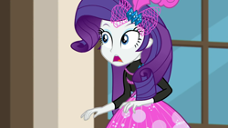 Size: 1280x720 | Tagged: safe, screencap, character:rarity, episode:display of affection, g4, my little pony:equestria girls, solo