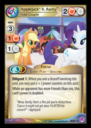 Size: 300x419 | Tagged: safe, screencap, character:applejack, character:rarity, my little pony: the movie (2017), ccg, female