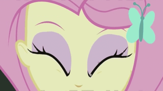 Size: 518x290 | Tagged: safe, screencap, character:fluttershy, episode:fluttershy's butterflies, g4, my little pony:equestria girls, animated, cheering, clothing, fluttershy's butterflies: rainbow dash, geode of fauna, happy, magical geodes, open mouth, screaming, shoes, smiling, volumetric mouth, yay