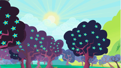 Size: 1283x720 | Tagged: safe, screencap, episode:family appreciation day, g4, my little pony: friendship is magic, apple tree, flower, no pony, orchard, tree, zap apple flower, zap apple tree