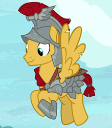 Size: 700x800 | Tagged: safe, screencap, character:flash magnus, species:pegasus, species:pony, episode:shadow play, g4, my little pony: friendship is magic, armor, cropped, flying, male, solo, stallion