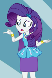 Size: 443x661 | Tagged: safe, screencap, character:rarity, episode:display of affection, g4, my little pony:equestria girls, cropped, solo