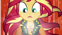 Size: 1280x720 | Tagged: safe, screencap, character:sunset shimmer, equestria girls:forgotten friendship, g4, my little pony:equestria girls, female, geode of empathy, solo