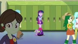 Size: 1366x768 | Tagged: safe, screencap, character:bright idea, character:paisley, character:sophisticata, character:twilight sparkle, character:twilight sparkle (alicorn), equestria girls:equestria girls, g4, my little pony:equestria girls, bright idea, sophisticata, sweet leaf