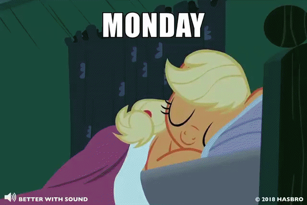 Size: 600x401 | Tagged: safe, official, screencap, character:applejack, episode:bats!, episode:buckball season, episode:family appreciation day, episode:the last roundup, episode:where the apple lies, g4, my little pony: friendship is magic, animated, facebook, gif, image macro, meme, your week presented by...