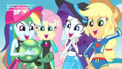 Size: 1366x768 | Tagged: safe, screencap, character:applejack, character:fluttershy, character:rainbow dash, character:rarity, character:tank, my little pony:equestria girls, applejack's hat, aww... baby turtles, baseball cap, beach, beach babe, belly button, cap, clothing, cowboy hat, cute, dashabetes, dawwww, female, geode of fauna, geode of super strength, hand on cheek, hat, hips, jackabetes, magical geodes, midriff, open mouth, raribetes, shorts, shyabetes, swimsuit, tortoise, wetsuit