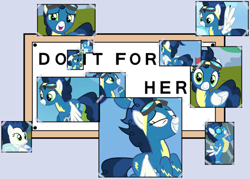 Size: 1063x759 | Tagged: safe, screencap, character:high winds, episode:newbie dash, episode:parental glideance, episode:secret of my excess, g4, my little pony: friendship is magic, best pony, cute, do it for her, exploitable meme, meme, the simpsons, wonderbolts