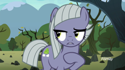 Size: 1920x1080 | Tagged: safe, screencap, character:limestone pie, species:earth pony, species:pony, episode:the maud couple, g4, my little pony: friendship is magic, discovery family logo, hoof on chest, solo