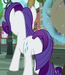 Size: 411x478 | Tagged: safe, screencap, character:rarity, species:pony, species:unicorn, episode:fake it 'til you make it, cropped, female, magic, mare, plot, rearity, solo, telekinesis