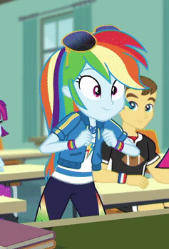 Size: 237x350 | Tagged: safe, screencap, character:rainbow dash, episode:the last day of school, g4, my little pony:equestria girls, animated, cute, dashabetes, sunglasses