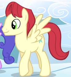 Size: 397x432 | Tagged: safe, screencap, character:cool star, character:starburst, species:pegasus, species:pony, episode:sonic rainboom, g4, my little pony: friendship is magic, background pony, cloud, cropped, male, solo focus, stallion