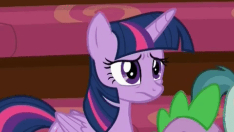 Size: 480x270 | Tagged: safe, screencap, character:spike, character:twilight sparkle, character:twilight sparkle (alicorn), species:alicorn, species:pony, episode:horse play, g4, my little pony: friendship is magic, animated, ear twitch, faec, out of context